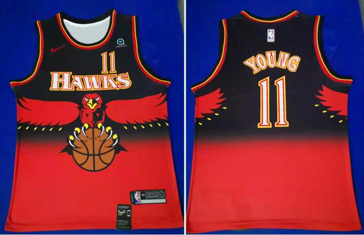 Men Atlanta Hawks #11 Young red New Nike NBA Jerseys